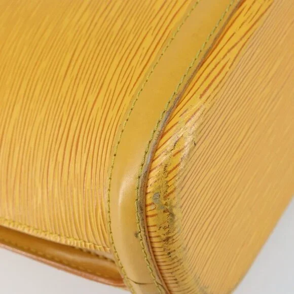 Authentic LOUIS VUITTON Epi Lussac Shoulder Bag Yellow M52289 LV - Picture 16 of 16